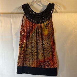 Body Wrappers Multicolor Sleeveless Top